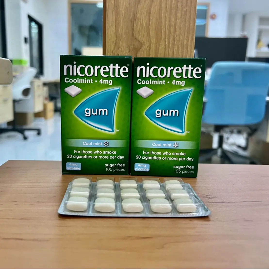 Nicorette Gum Coolmint Sugar Free หมากฝรั่ง