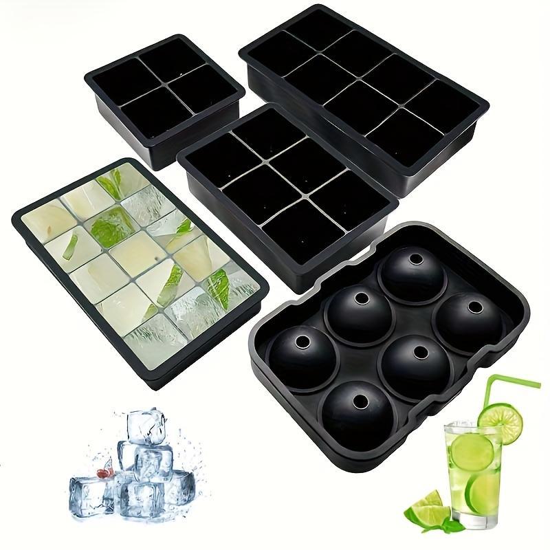 Product Introduction of Silicone Ice Cube Mold, 1 Count Reusable Ice Cube Tray, Household Ice Making Mold for Home Kitchen Bar, Kitchen Utensils 3