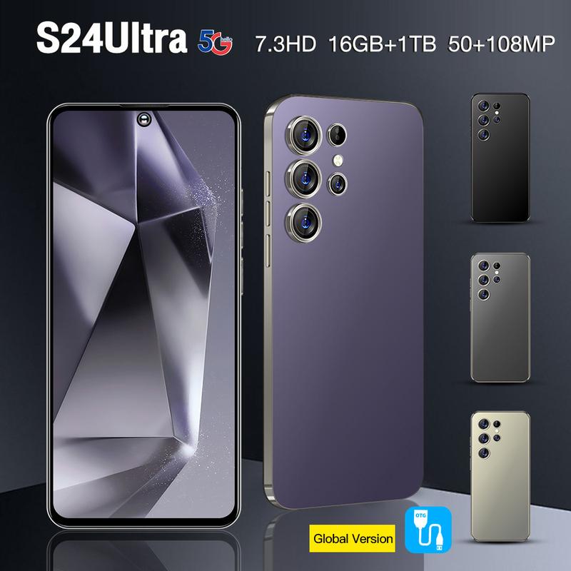 New s24ultra mobile phone Full HD screen smartphone, Android smartphone 5G mobile phone 0
