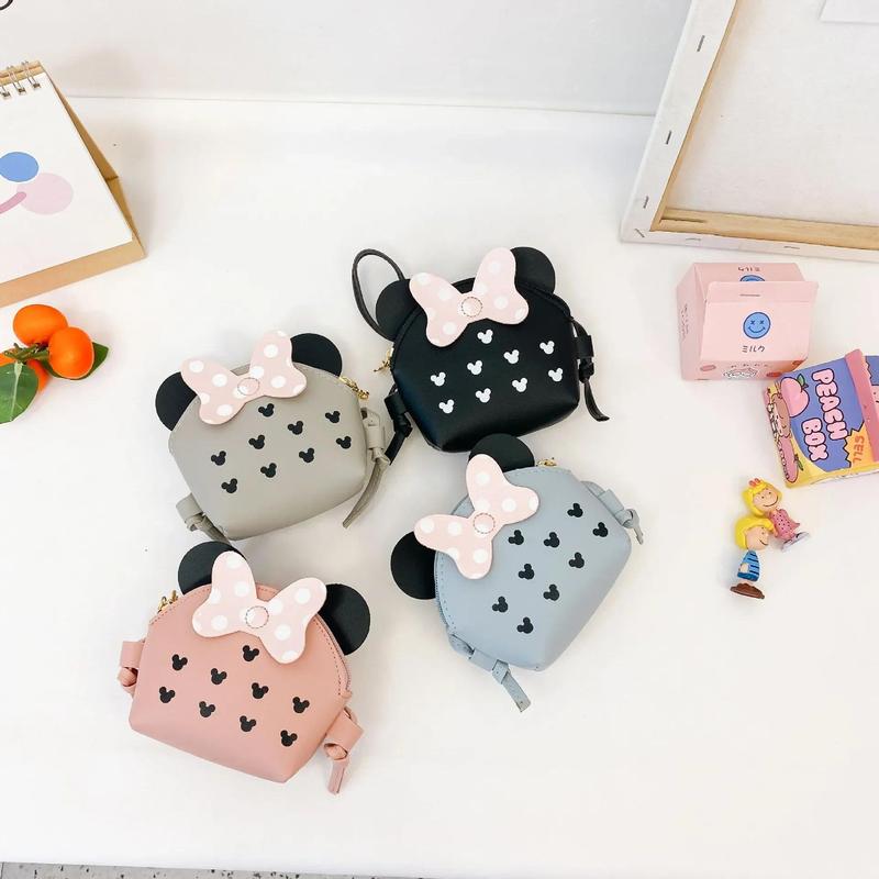 Product Introduction of Cute Princess Girl Coin Purse Crossbody Bag Children's Wallet Coin Bag Cute Cartoon Bow Kids Side Bags Bowknot Shoulder Bag 13