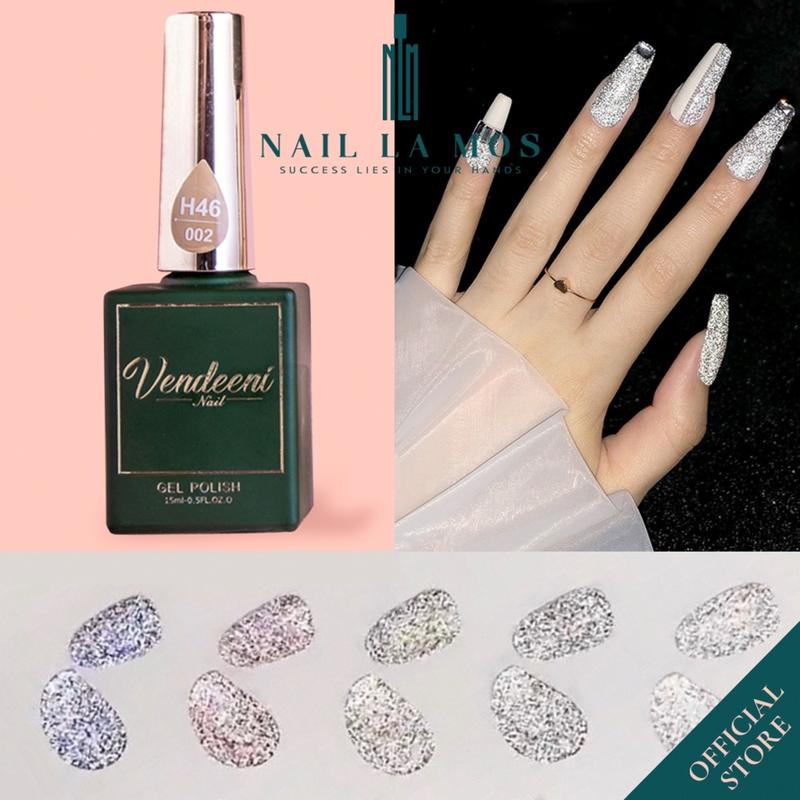  Sơn gel nhũ flash Vendeeni chính hãng lên màu chuẩn - 5 màu nhũ kim tuyến rất sáng  lẻ chai  