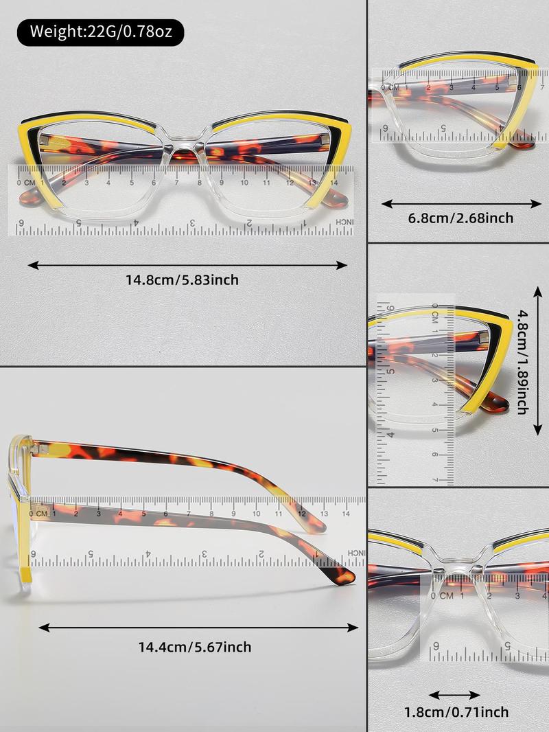 Product Introduction of Simple Anti-blue Light Eyeglasses, Basic Cat Eye Frame for Women & Men, Fashionable Eyeglasses for Work, Daily Decor, Perfect for Student Daily Use 12