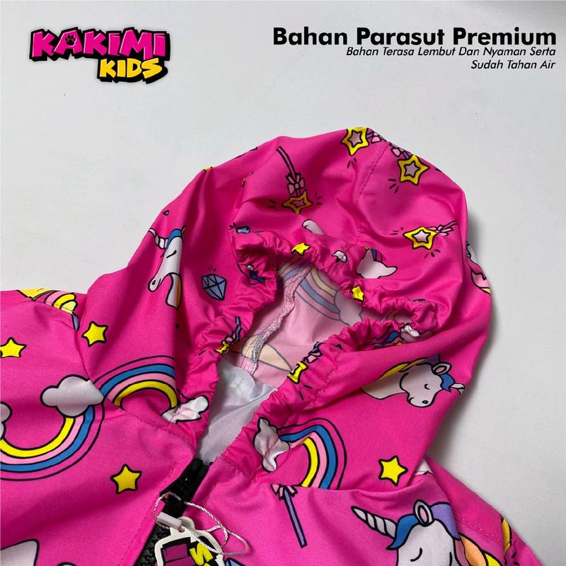 JAKET PARASUT ANAK "PINK RAINBOW" FULL PRINTING Santai 3