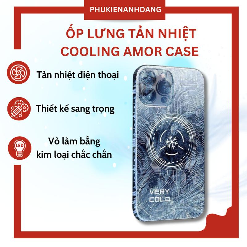Ốp Lưng Tản Nhiệt, Ốp Điện Thoại Làm Mát Cho Táo XS-14PRM Có Hỗ Trợ Từ Tính Cooling Amor Case Kem Chống Nước Phone