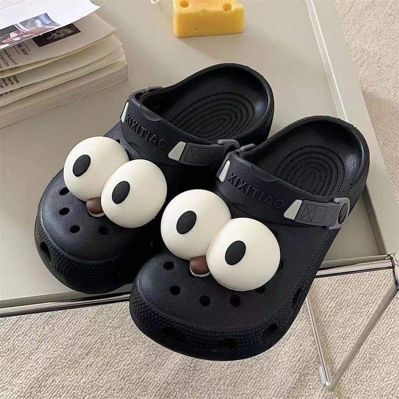 Product Introduction of Charm Giày, Thiết Kế Mắt To Dễ Thương Và Vui Nhộn, Dành Cho Crocs, Đồ Trang Trí Giày, Khóa Giày, Hoa Giày Tự Làm 3