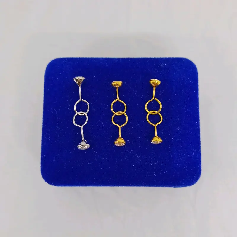 anting perak 925 asli lapis emas model toge mp/perhiasan fashion wanita terbaru 4