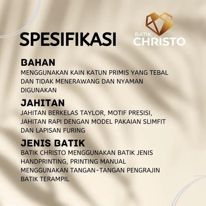 Kemeja Batik Slimfit Lapis Furing Premium 1038 Batik Christo 2