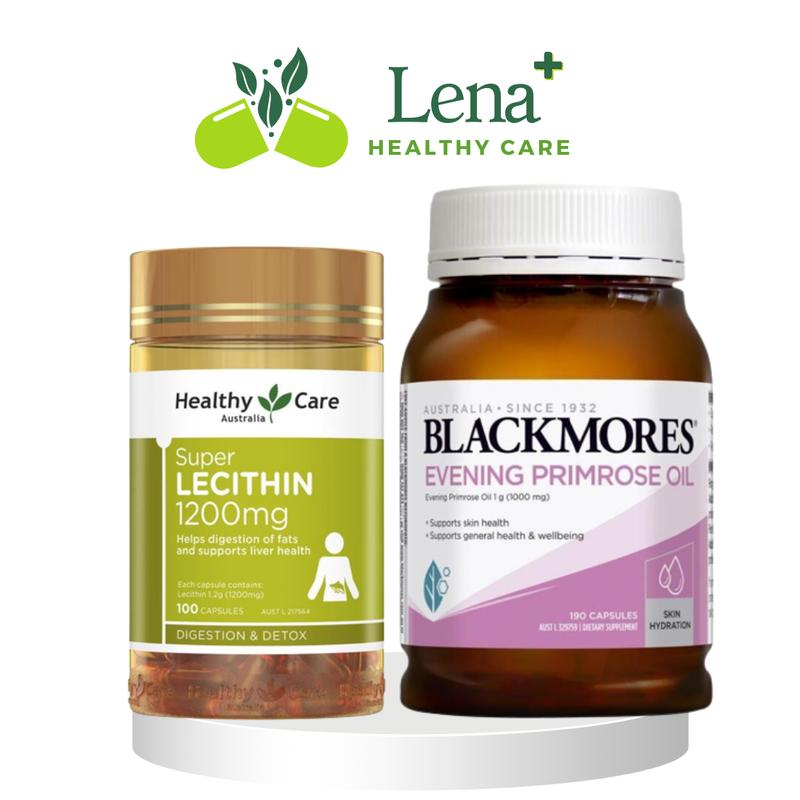 Combo 2 sản phẩm Mầm Đậu Nành (hộp 100 viên ) + Hoa Anh Thảo (hộp 190 viên ) blackmore của Úc dành cho Nữ  hỗ trợ sức khoẻ- Thực phẩm bổ sung sức khoẻ