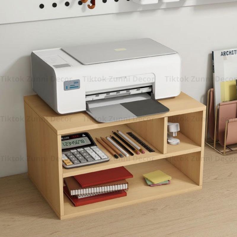  Kệ để máy tính kệ gỗ để bàn kệ để máy in máy scan máy tính PC laptop kệ văn phòng gỗ MDF cao cấp dễ dàng lắp ráp MS10 