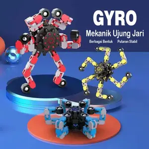 NEW Fingertip Mechanical Spinner Gyro Mainan Anak Yang Dapat Diubah