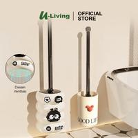 Gambar U-Living Sikat Pembersih Toilet Motif Lucu Sikat Closet Duduk Jongkok Dengan Holder BT001 - Random - Coal ball dari Joybosid Kota Bekasi 1 Tokopedia
