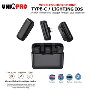 Microphone Mic Clip On Wireless Hp Type C Ios Iphone Mikrofon Vlog
