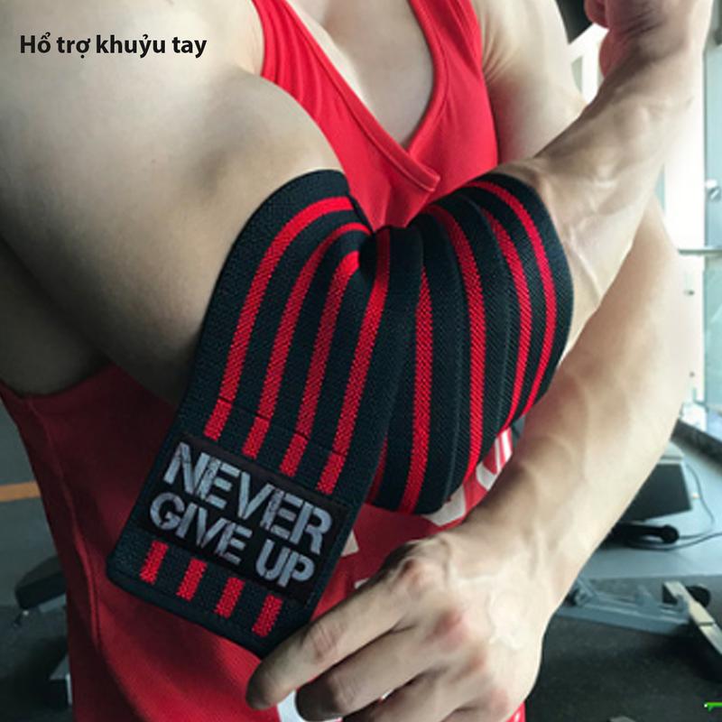 Dây đai quấn cùi chỏ tay, hổ trợ khuỷu tay tập gym nam nữ NG