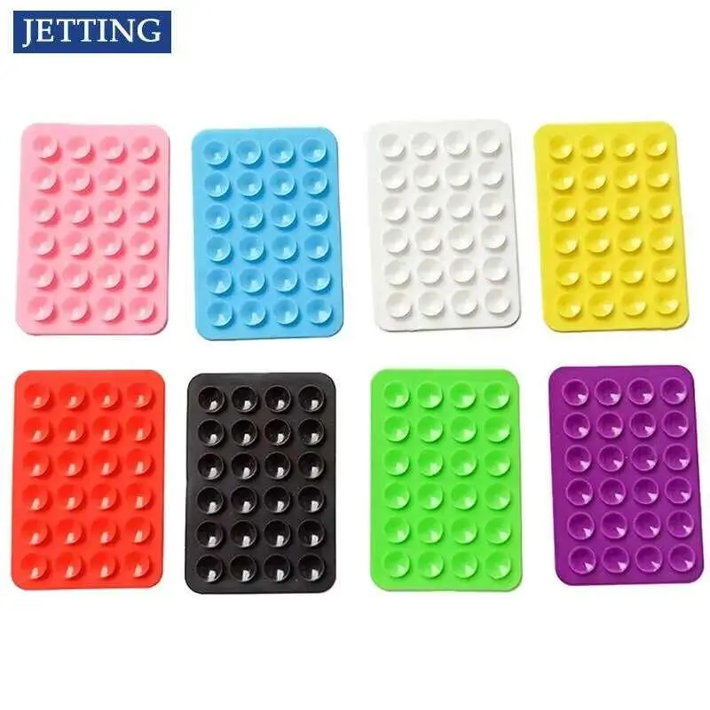 Mobile Phone Fixture Suction Cup Backed Adhesive Silicone Rubber Sucker For Fixed Pad