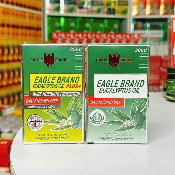 Dầu khuynh diệp con Ó Eagle Brand Eucalyptus oil Singapore 25ml, 30ml 6