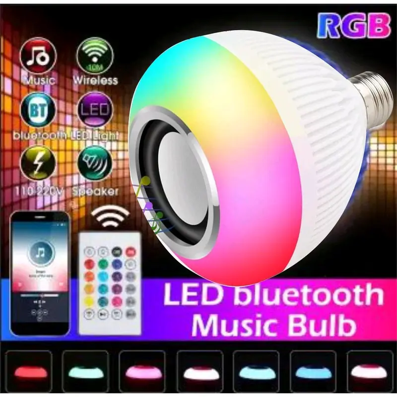 COD FREE ONGKIR LED SPEAKER BLIETOOTH ALL IN ONE / BOHLAM MUSIK Bluetooth Putih 3