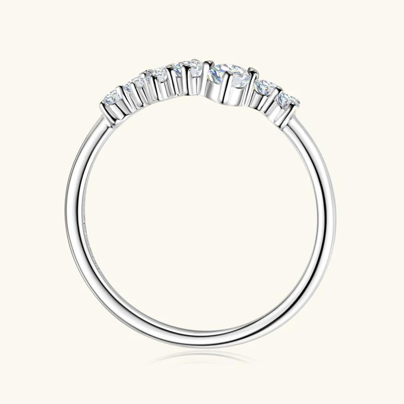 Product Introduction of 3mm&2.5mm&1.8mm&1.6mm Round Moissanite Diamond Rings for Women 2024 Silver 925 Original Certified Charm Accesories Fine Jewelry 10