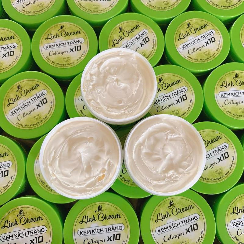 3h Linh Cream Kem Kích Trắng Collagen X10 Body Dưỡng Da Body Bật Tone Từng Ngày Chống Nắng Giữ Ẩm Chất Mịn Không Bết Rít Tinh Chất B5 & Protein
