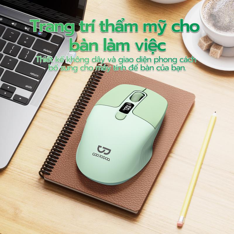 Product Introduction of (GOOJODOQ* Bo Trần) Chuột EWEADN Q1 Có Bluetooth Chế Độ Kép Trang Bị Màn Hình Pin, Nút Tắt Tiếng , 5 Màu Sắc, Hỗ Trợ Win, Mac, Android, IOS 3