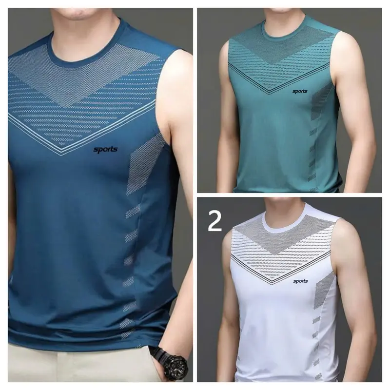 Combo 3 áo, combo 4 áo: Áo ba lỗ thoáng mát thấm hút mồ hôi làm từ chất liệu thun lạnh, in 5D. 4