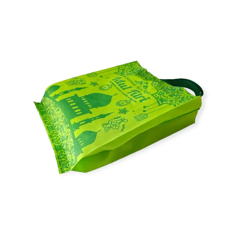 Goodiebag Lebaran 25x35x8 (LUSINAN 12 PCS)-Tas spundbond idulfitri-tas hampers Kanvas Belanja 3