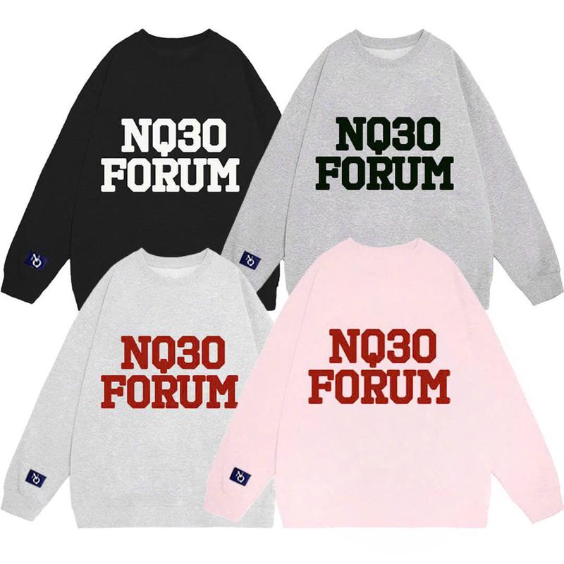 Áo Sweater Thêu Xù NQ30 AURA Form Boxy Rộng Nam Nữ Local Brand