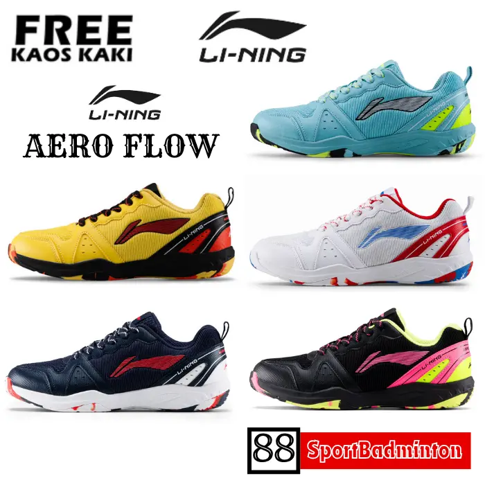 Lining. Shop LI-NING AERO FLOW AYTV075 Badminton Shoes - Sepatu Badminton Original ...