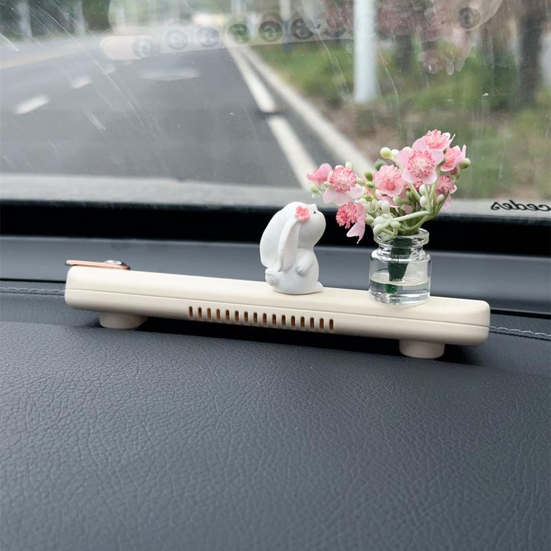 Bảng Biển Số Điện Thoại Di Động Tạm Thời Cho Xe Hơi, Thiết Kế Hoạt Hình Thỏ Nhỏ Dễ Thương, Tinh Dầu Thơm Sáng Tạo, Đồ Trang Trí Đỗ Xe Di Động Hàng Mới Về 1