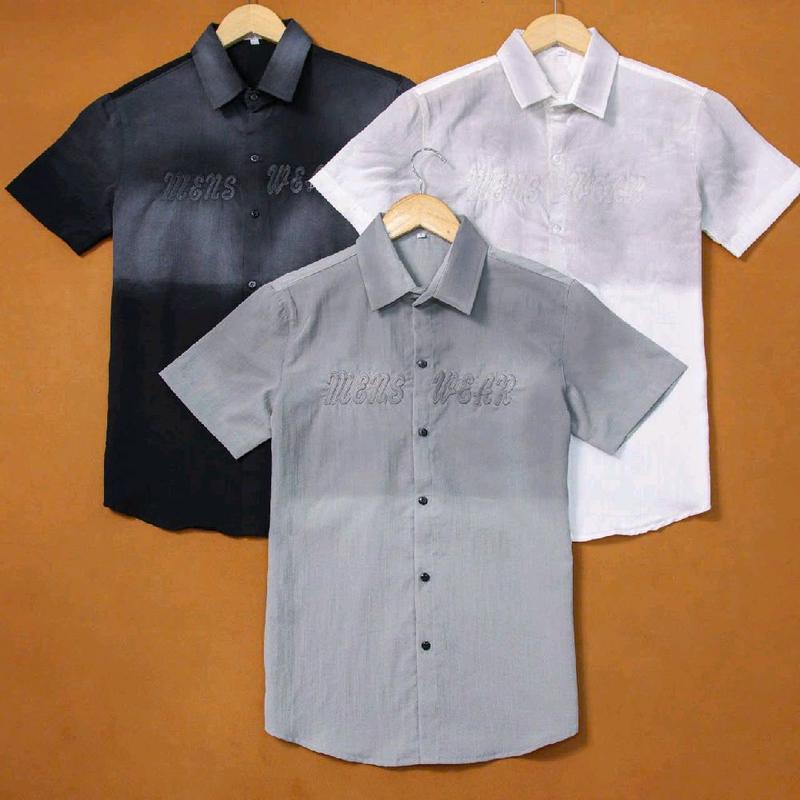 Áo sơ mi đũi Nam - Nữ - ngắn + dài - thiêu chữ Menswear 4