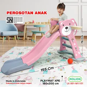Mainan Perosotan Anak Prosotan Seluncuran Kuda Plastik Anak FREE Ring Playground Murah 001-1101