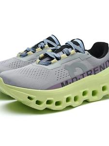 Men's Colorblock Lace Up Running Shoes, Sporty Breathable Comfortable Shoes, Men's All-match Sports Shoes for Daily Wear