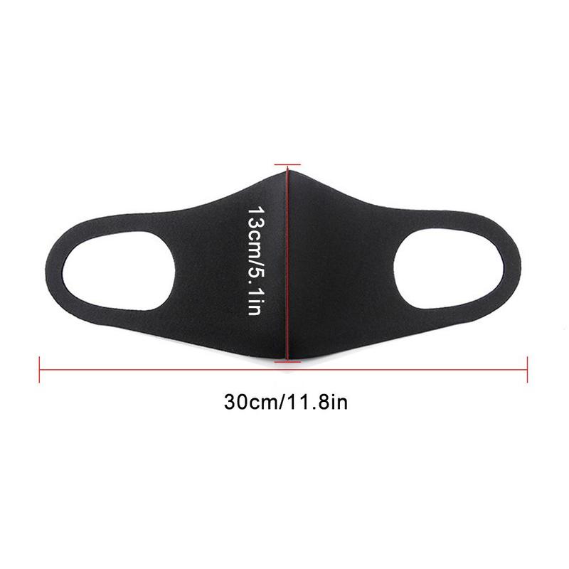Product Introduction of 1/3/5pcs Unisex Lot Washable Reusable Earloop Masks Dust Cycling Mouth Face Mask Black Face Mascarillas Mouth Cover Facemask 18