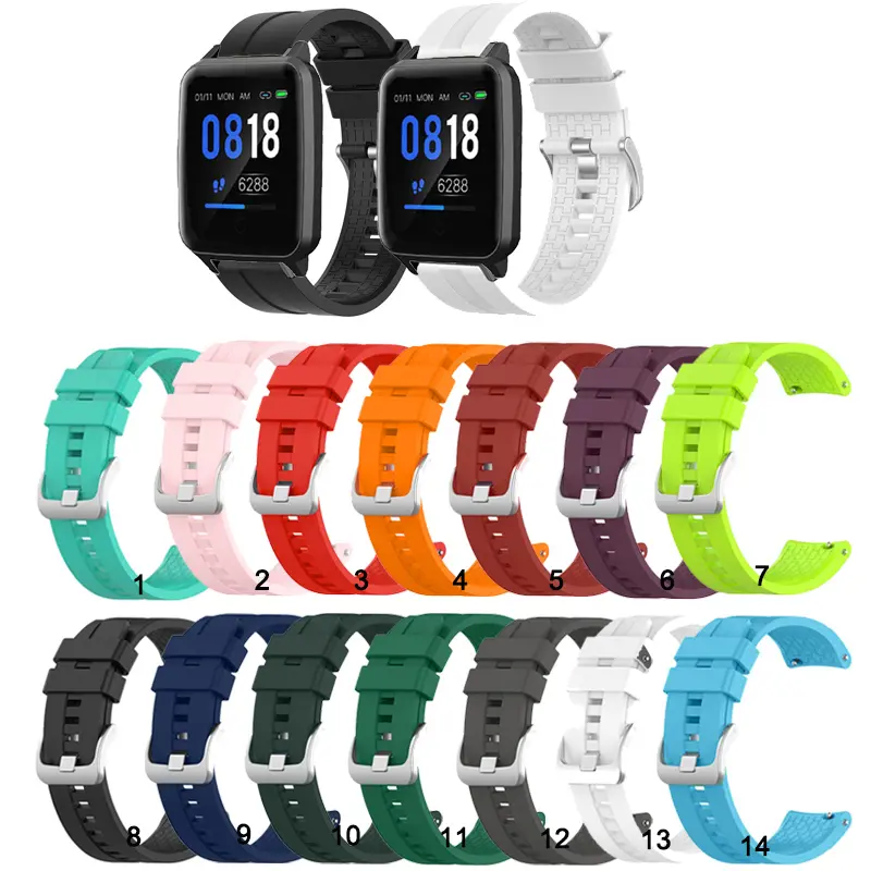 20mm silicone watch band str suitable for axtro fit 3/actxa tempo 4C smartwatch strs