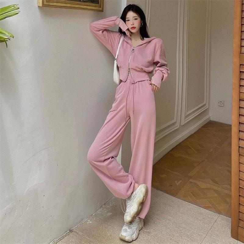 Product Introduction of Bộ Đồ Thể Thao, Thời Trang Thu Đông, Thanh Lịch, Dành Cho Phụ Nữ, Đầu Thu, Áo Len Có Mũ Trùm Đầu, Mỏng Và Rộng Rãi, Phong Cách Hàn Quốc, Bộ Đồ Hai Mảnh Thường Ngày Thích Hợp Cho Học Sinh Women Top 15