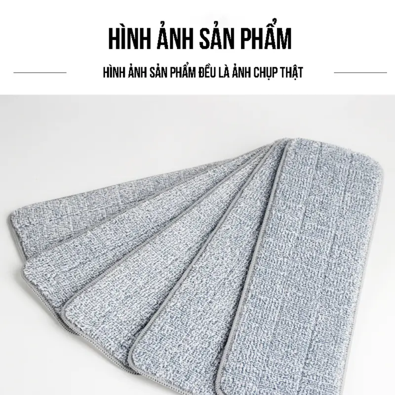 Bông lau nhà thay thế Lusen 4212, dùng cho cây lau nhà tự vắt thông minh. kích thước 42x12cm 2