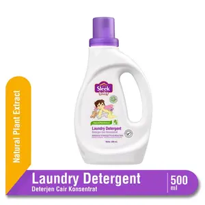 Sleek Baby Laundry Detergent 500ml Sabun Cuci Baju Bayi Pembersih Pakaian Bayi