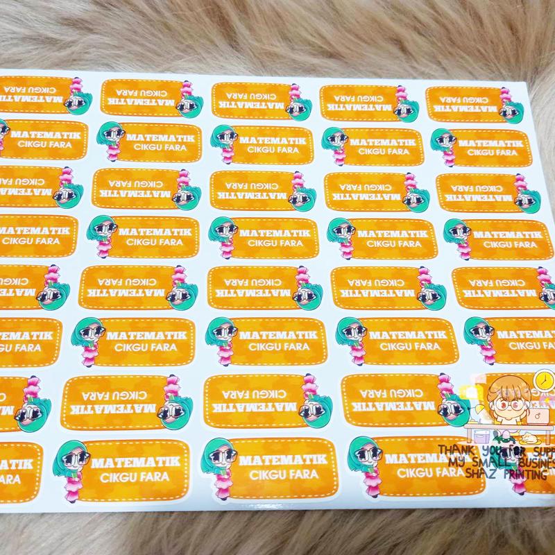 STICKER SUBJEK DAN NAMA GURU 7