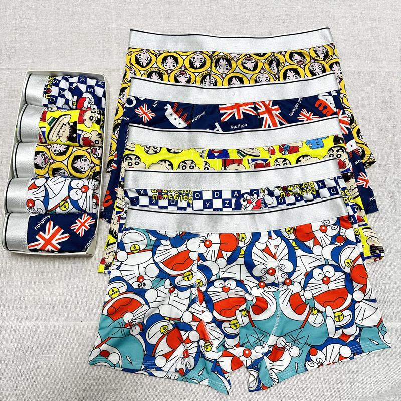 Quần sịp nam Doremon Luffy Shin in hình thun lạnh co giãn 4 chiều cao cấp - Menswear Boxer