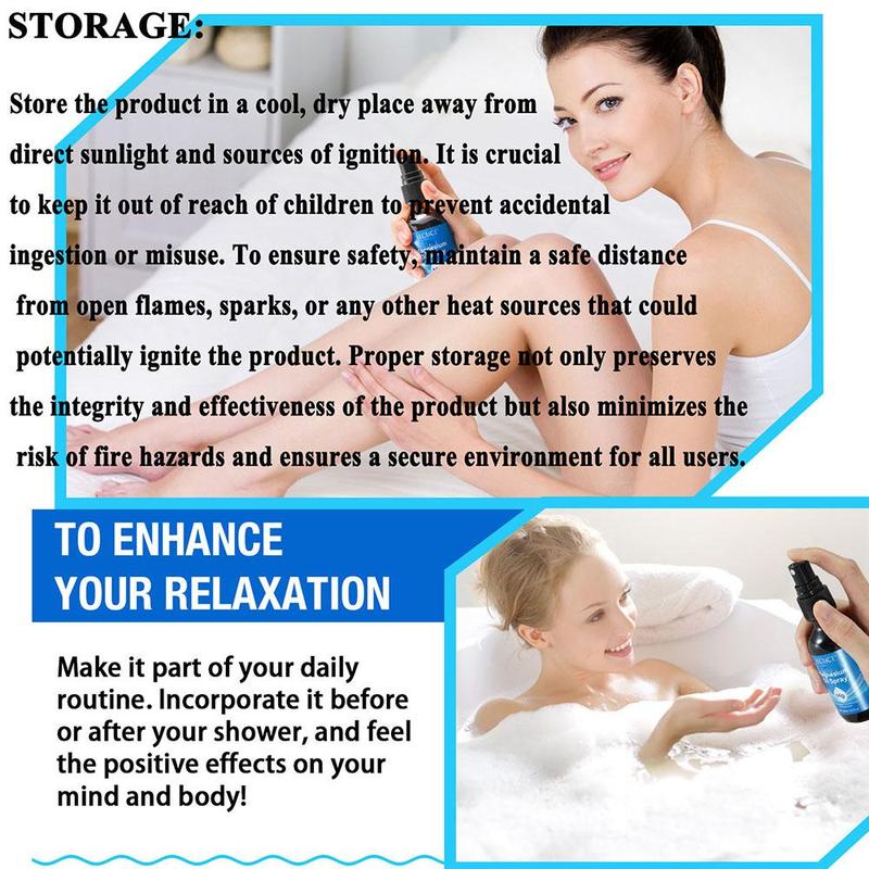 60ml Pure Magnesium Oil Spray, Multi-functional Comfort Moisturizing Body Skincare Oil, Hydrating Body Care Liquid for Women & Men, Body Moisturizer, Back To School, Body Spray, Body Care Products, Christmas Gift, Body Care 5