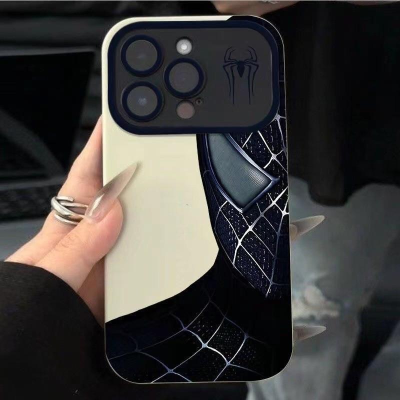 Ốp điện thoại nâng cấp cho iPhone 17, thiết kế Người Nhện đen thời thượng, phù…