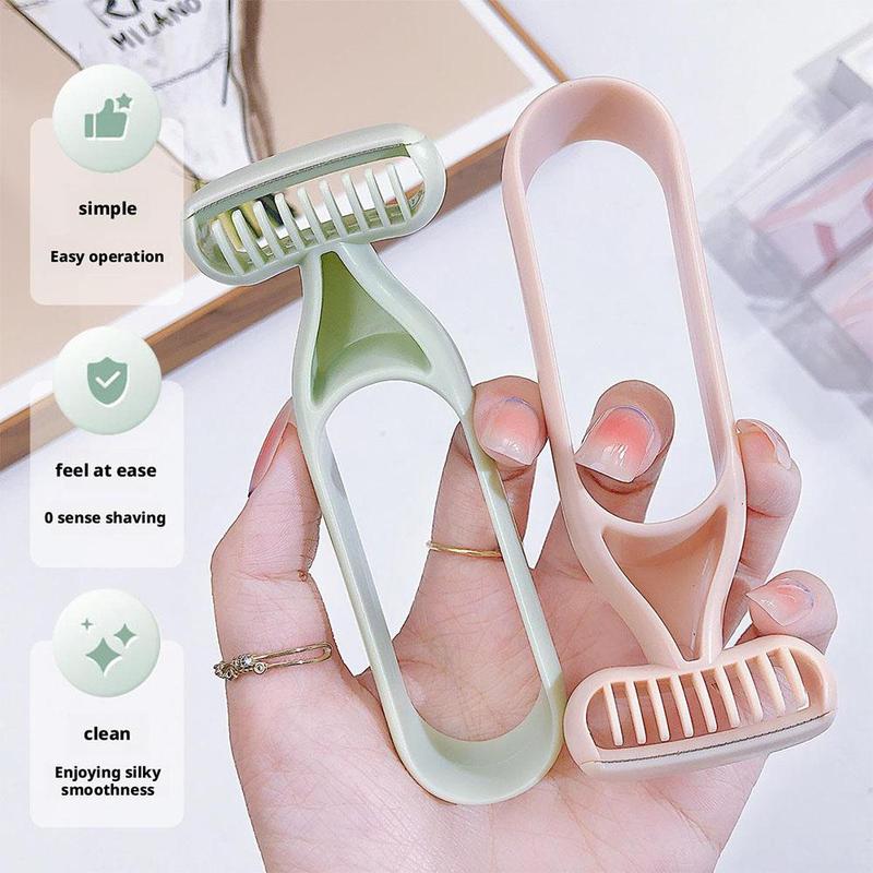 Ladies Mannual Razor Hair Remove Smooth Shaving Hair Trimme - TikTok ...