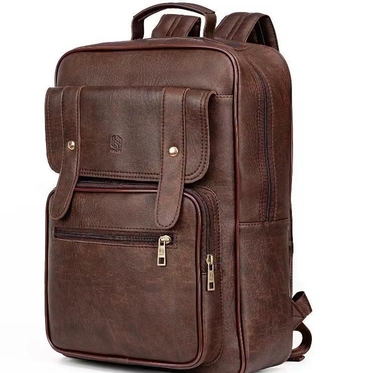 Balo da nam nữ chống thấm nước, đựng laptop, sách vở, đồ dùng học tập, đi học, đi làm 15,6 inch. balo  da dohago  túi balo  laptop balo  elever balo  size 40