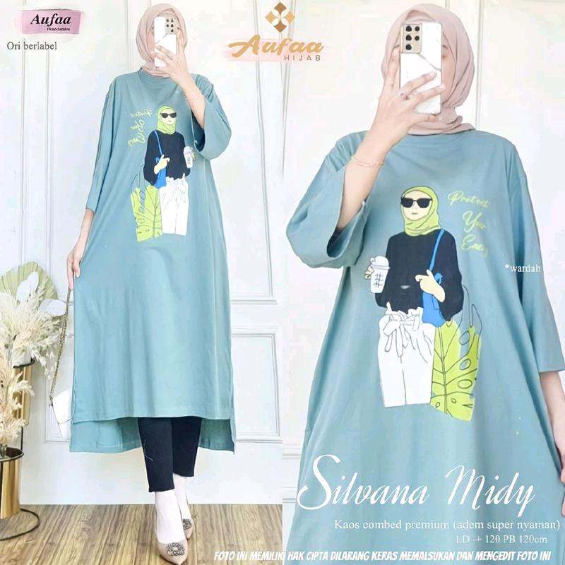 silvana long tunik, midi ori Aufaa 2