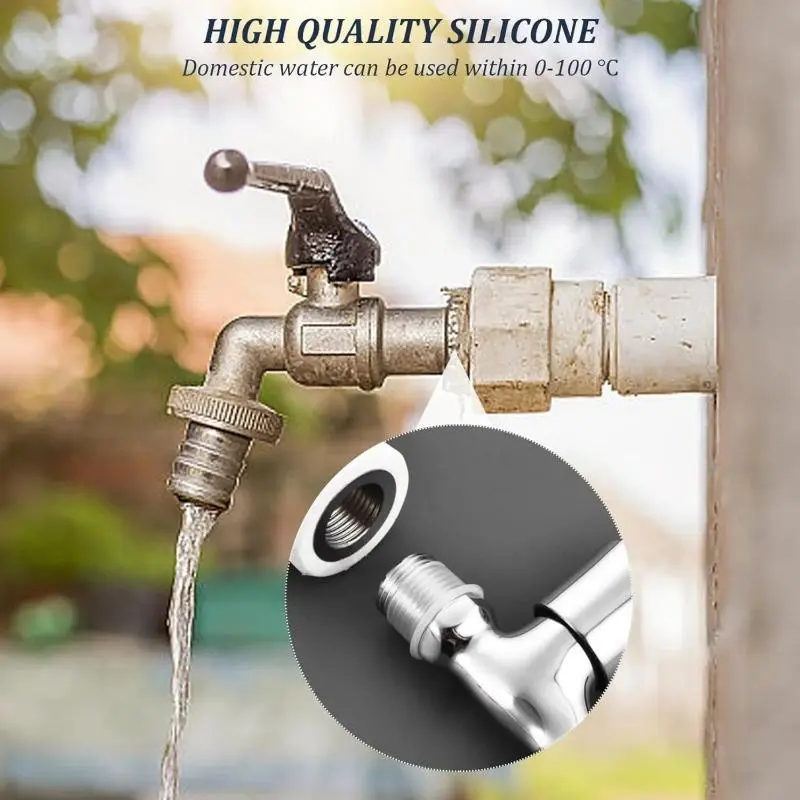 Miếng đệm niêm phong chống rò rỉ vòi, chất liệu cao su Ren, thích hợp cho vòi nhà bếp, có thể được sử dụng làm máy giặt hoặc ống cao su có ren van tam giác silicon, có sẵn trong 1-10 chiếc 1