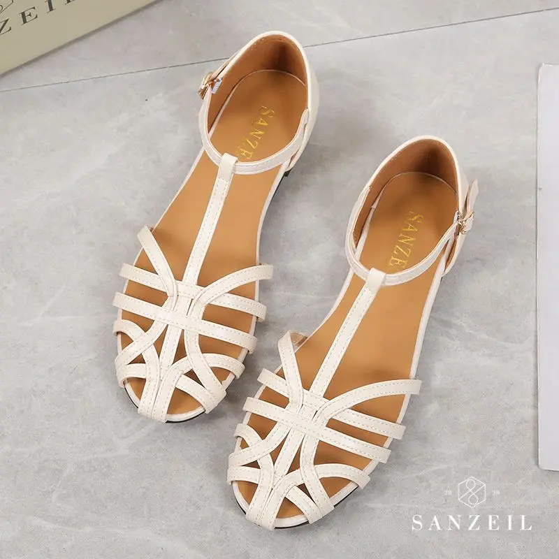 Sanzeil Maya - Sandal Flat Shoes Wanita Import Slip On Casual 1959 Sendal 4