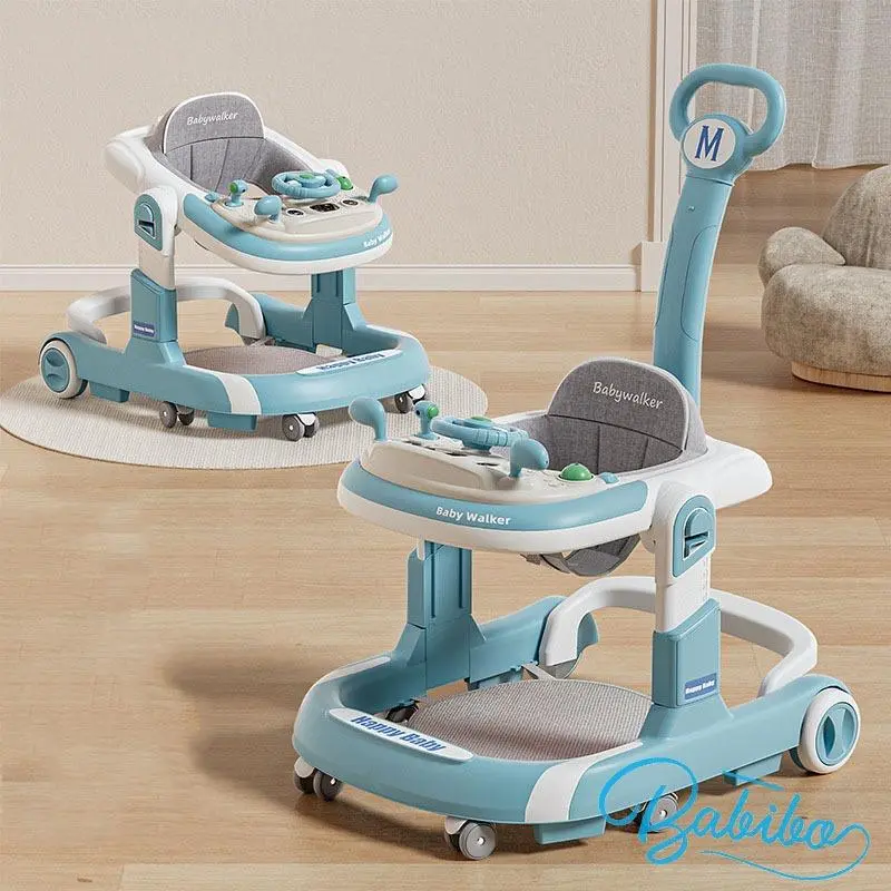 Xe tập đi cho bé Cao Cấp BABIBO KIDS tặng kèm bàn đồ chơi có cán đẩy và lót chân