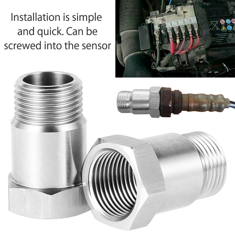 2pcs Oxygen Sensor Adapter Universal Car O2 Sensor Extension - TikTok ...