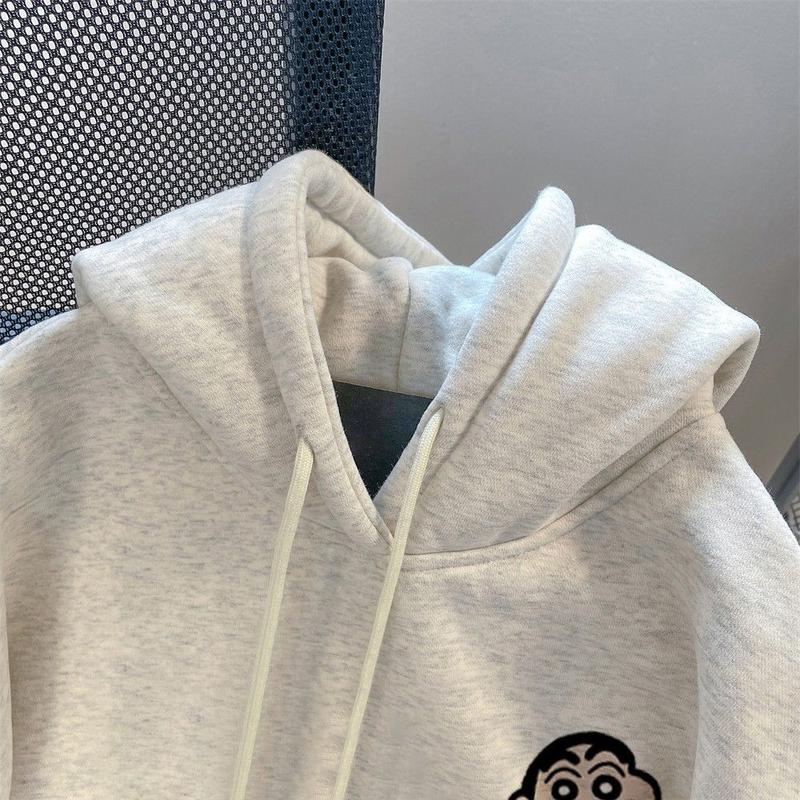 Product Introduction of Áo Hoodie In Hình Xiaoxin Bút Chì Màu Dễ Thương Nhật Bản, Cùng Phong Cách Cho Người Nổi Tiếng Trên Internet, Dành Cho Nam Và Nữ Sinh Trung Học Cơ Sở Lót Lông Cừu, Dày Dặn, Áo Khoác Cao Cấp 5