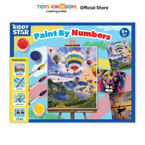 KIDDY STAR 40X50 CM SET PAINT BY NUMBERS AIR BALOON