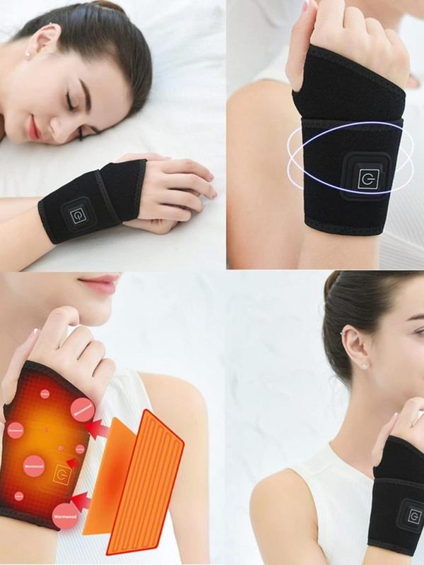 USB Plug-in Heating Sports Wristband Excluding Batteries, Multifunctional Heating Wrist Strap, Pickleball Tennis Wristband, Unisex Sports Accessories for Fall & Winter 4